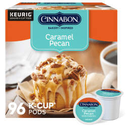 Green Mountain Coffee® Cinnabon Caramel Pecan K-Cup® Pods, Light Roast, Box Of 96 Pods