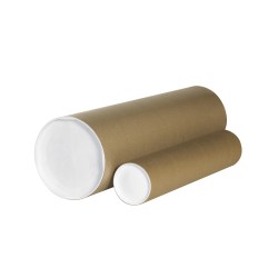 Partners Brand Heavy-Duty Kraft Mailing Tubes, 5" x 36", 80% Recycled, Kraft, Pack Of 15