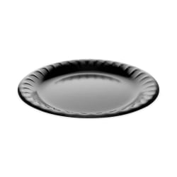 Pactiv Evergreen Placesetter® Deluxe Laminated Foam Dinnerware, Plate, 9", Black, Carton Of 500 Plates
