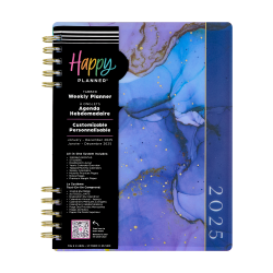 2025 Happy Planner Monthly/Weekly Classic Custom Planner, 7" x 9-1/4", Ethereal Elements, January To December, PCTLCD12-010