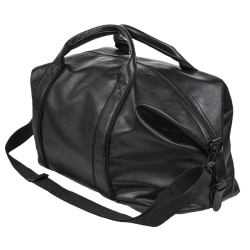 Bugatti Valentino Vegan Leather Duffel Bag, 11-3/4"H x 16"W x 8-1/2"D, Black