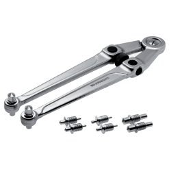 Black+Decker Pin Spanner Wrenches, 4 in Opening, Round Pin, Chrome Vanadium Steel, 10 5/8 in