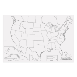Pacon® Learning Walls United States Map, 48" x 72"