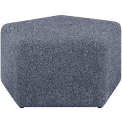 Lifestyle Solutions Galway Ottoman, 18"H x 32-2/5"W x 34"D, Blue