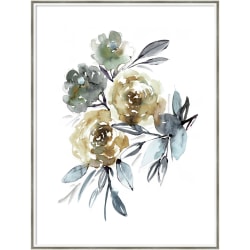 Amanti Art Yellow Roses by Sara Berrenson Wood Framed Wall Art Print, 31"W x 41"H, White