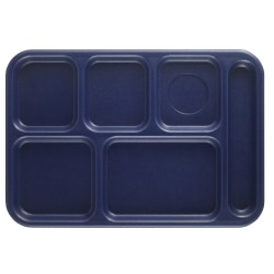 Cambro Co-Polymer® Compartment Trays, Navy Blue, Pack Of 24 Trays