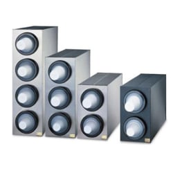 San Jamar EZ-Fit® Triple Beverage Center Cabinet, 24"H x 8"W x 24"D, Black