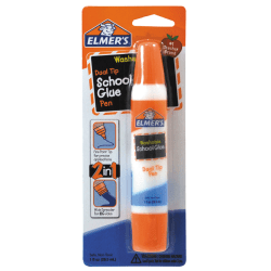 Elmer's Washable School Glue, Dual-Tip Glue Pen, 1 oz, 1 Count