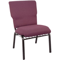 Flash Furniture Advantage Discount Church Chair, Burgundy/Gold Vein