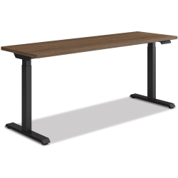 HON® Coordinate Height-Adjustable Writing Desk, 70"W, Pinnacle/Black