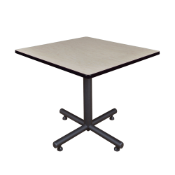 Regency Kobe X-Base Square Breakroom Table, 29"H x 36"W x 36"D, Maple