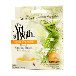 The Art of Broth Vegan Vegetable Flavored Sipping Broth, 2 Bags Per Box, Pack Of 10 Boxes