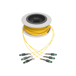Tripp Lite MTP/MPO (APC) Singlemode Slim Trunk Cable, 24-Strand, 40/100 GbE, 40/100GBASE-PLR4, Plenum, 6mm Dual Jacket, 11 m (36 ft.) - Trunk cable - MTP/MPO single-mode (F) to MTP/MPO single-mode (F) - yellow
