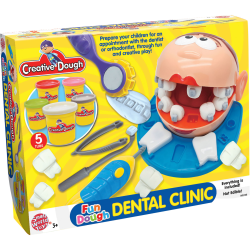 Small World Toys Creative Dough Fun Dough Activity Set, Dental Clinic, Set Of 6 Tubs Of Dough