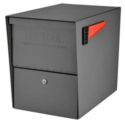 Mail Boss™ Package Master Locking Mailbox, 16 1/2"H x 12"W x 21 1/2"D, Granite