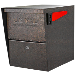 Mail Boss™ Package Master Locking Mailbox, 16 1/2"H x 12"W x 21 1/2"D, Bronze