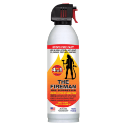 Bare Ground Solutions 1 Shot Fire Extinguisher In A Can, Class A - D, 8 Oz