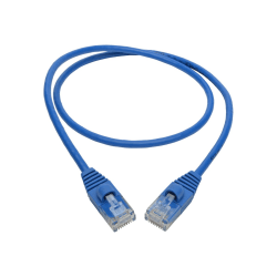 Tripp Lite Cat6a 10G Snagless Molded Slim UTP Ethernet Cable (RJ45 M/M) Blue 2 ft. (0.61 m)