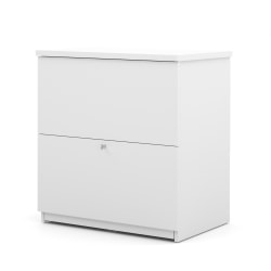 Bestar Universel 28-7/16"W x 19-5/8"D Lateral 2-Drawer File Cabinet, White