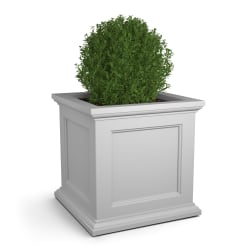 Mayne Fairfield Planter, 28"H, White