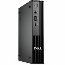 Dell Pro Micro QCM1250 Desktop Computer, Intel Core Ultra 5 235T, 16GB, 512GB SSD, Micro PC, Black, Intel Chip, Windows 11 Pro