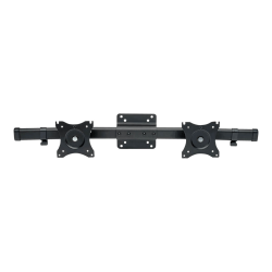 Tripp Lite Dual Display TV Monitor Mount Adapter Kit 13-27in Flat Screens - Mounting component (mounting adapter) - for 2 LCD displays - powder-coated steel - black - screen size: 13"-27" - stand mountable