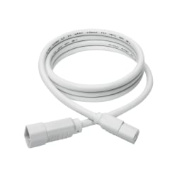 Eaton Tripp Lite Series Heavy-Duty PDU Power Cord, C13 to C14 - 15A, 250V, 14 AWG, 6 ft. (1.83 m), White - Power extension cable - IEC 60320 C14 to power IEC 60320 C13 - 6 ft - white