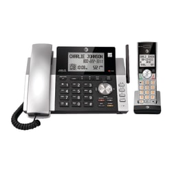 AT&T DECT 6.0 Expandable Corded/Cordless Phone System With Digital Answering System, CL84115