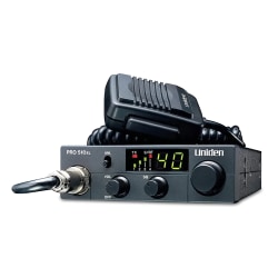Uniden Professional Series 40-Channel Compact CB Radio, 1-3/8"H x 4-1/2"W x 6-3/4"D, Black, PRO510XL