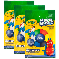 Crayola Model Magic Craft Packs, 6 Colors Per Pack, Set Of 3 Packs