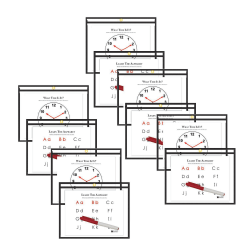 C-Line Reusable Dry Erase Pocket Study Aids, 12" x 9", Black, Pack Of 10 Aids