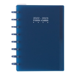 TUL™ Discbound Weekly/Monthly Student Planner, Junior Size, Blue, July 2022 To June 2023, TULSTDPLNR