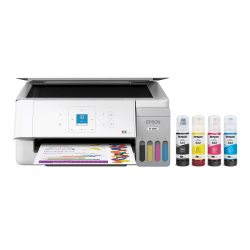 Epson EcoTank ET-2900 Wireless All-in-One Color Supertank Printer, Up To 3 Years Of Ink, Refillable Tanks, White, C11CL63202