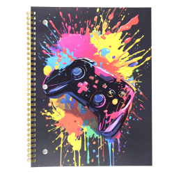 Top Flight Fashion 1-Subject Notebook, 8" x 10", 70 Sheets, Game Controller