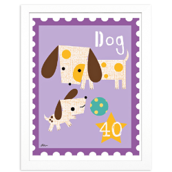 Timeless Frames® Children’s Framed Art, 10" x 8", Dog Animal Stamp