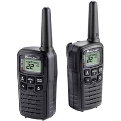 Midland T10 X-TALKER Walkie Talkie - 22 Radio Channels - Upto 105600 ft - 38 Total Privacy Codes - Auto Squelch, Keypad Lock, Silent Operation, Low Battery Indicator, Hands-free - Water Resistant - AAA