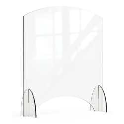 Rosseto Serving Solutions Avant Guarde Acrylic Sneeze Guard, Pass Through Window, 40" x 36", Clear