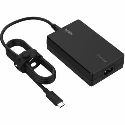 Belkin Portable USB-C Core GaN Power Adapter - 100W - w/ 8ft Power Cable - Laptop Charger - Black - 100 W - 8 ft Cable - Black