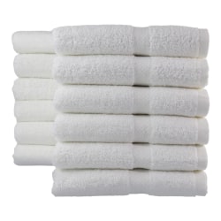 1888 Mills Crown Touch Hand Towels, 16" x 30", White, Pack Of 120 Towels