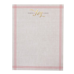 Gartner™ Studios Foil Stationery Sheets, 8 1/2" x 11", Red Border Joy, Pack Of 40 Sheets