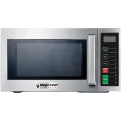 Magic Chef MCCM910ST .9 Cubic-ft Commercial Microwave - Single - 0.9 ft³ Capacity - Microwave - 3 Power Levels - 1000 W Microwave Power - FuseStainless Steel - Countertop