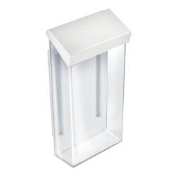 Azar Displays Brochure Holders, 4" x 9", Clear/White, Set Of 2 Holders