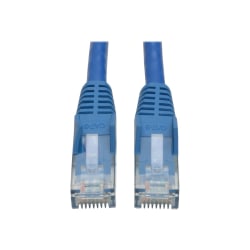 Tripp Lite Cat6 GbE Gigabit Ethernet Snagless Molded Patch Cable UTP Blue RJ45 M/M 6in 6" - 128 MB/s - Patch Cable - 5.91" - 1 x RJ-45 Male Network - 1 x RJ-45 Male Network - Gold Plated Contact - Blue