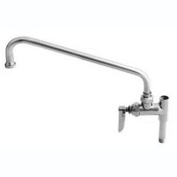 T&S Brass Pre-Rinse Add-On Faucet, Stream Regulator Nozzle, 12", Stainless