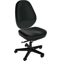 Sitmatic GoodFit Synchron High-Back Chair, Black Polyurethane/Black