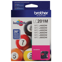 Brother® LC201 Magenta Ink Cartridge, LC201M