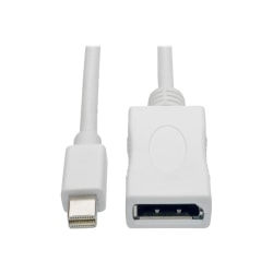 Tripp Lite 3ft Mini DisplayPort to DisplayPort Adapter Cable 4K x 2K M/F, MDP to DP 3'