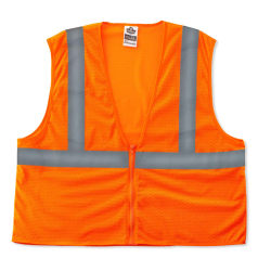Ergodyne GloWear Safety Vest, Super Econo, Type-R Class 2, Small/Medium, Orange, 8205Z