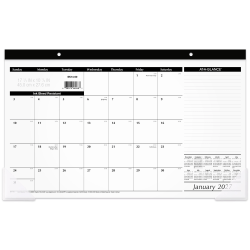 AT-A-GLANCE® 2027 Monthly Desk Pad Calendar, Compact, 17 3/4" x 11"