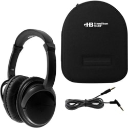 Hamilton Buhl Deluxe Active Noise-Cancelling Headphones with Case - Stereo - Mini-phone (3.5mm) - Wired - NCHBC1